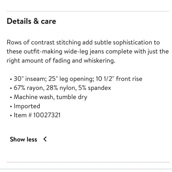 BNWT Wit & Wisdom “Ab” Solution Whitney Skyrise Wide Leg Jeans - Picture 7 of 8